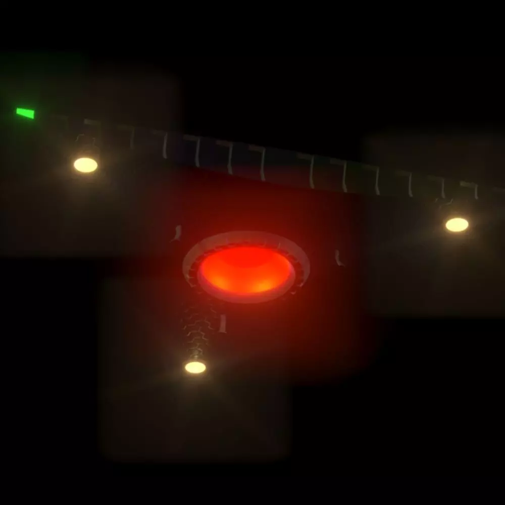 TR-3B Secret Triangular Anti Gravity Space Craft 3D model_0