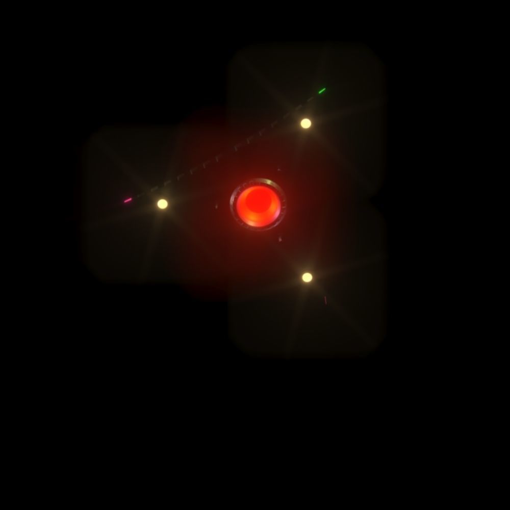 TR-3B Secret Triangular Anti Gravity Space Craft 3D model_12