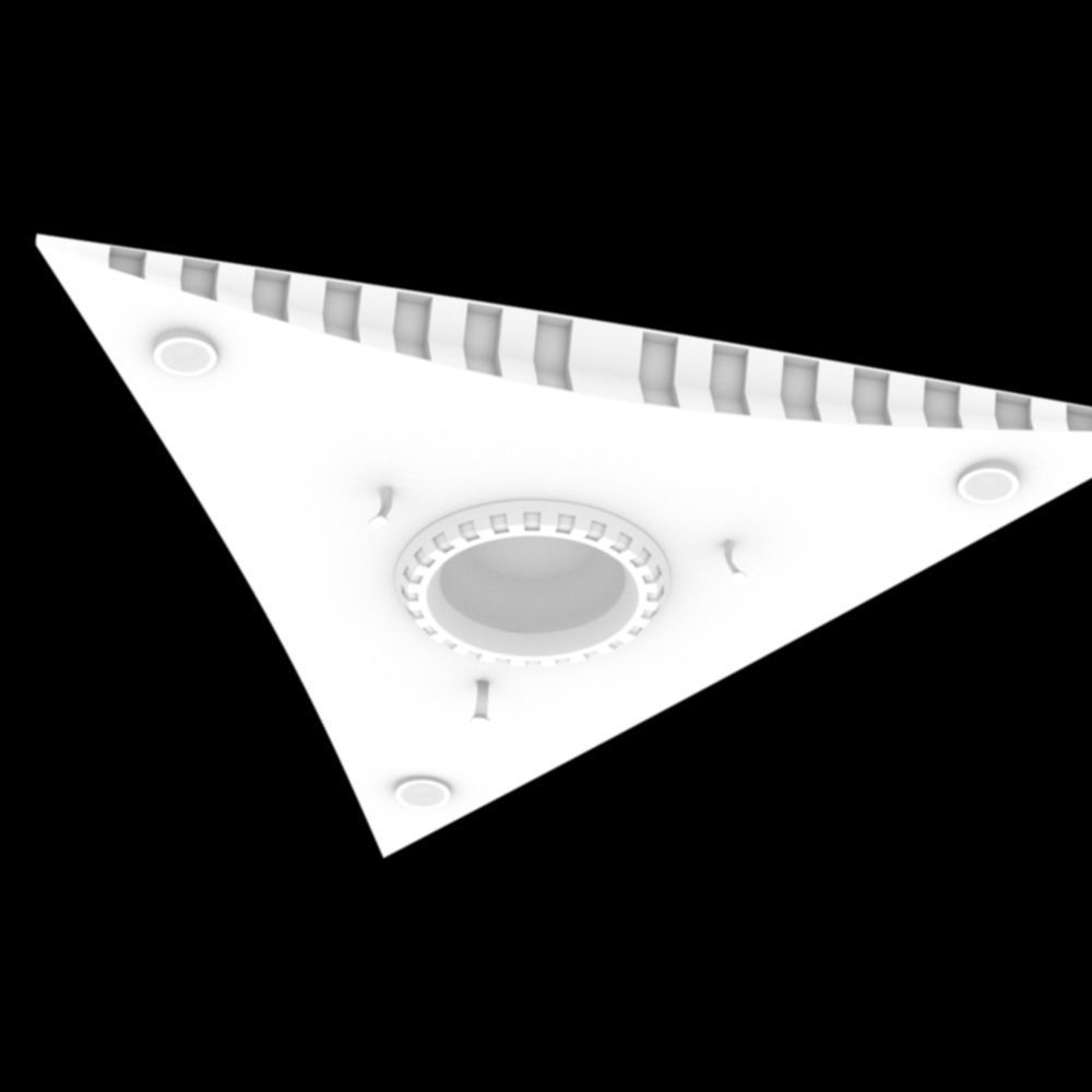 TR-3B Secret Triangular Anti Gravity Space Craft 3D model_16