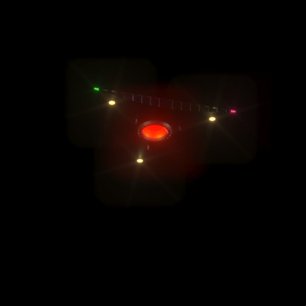 TR-3B Secret Triangular Anti Gravity Space Craft 3D model_18