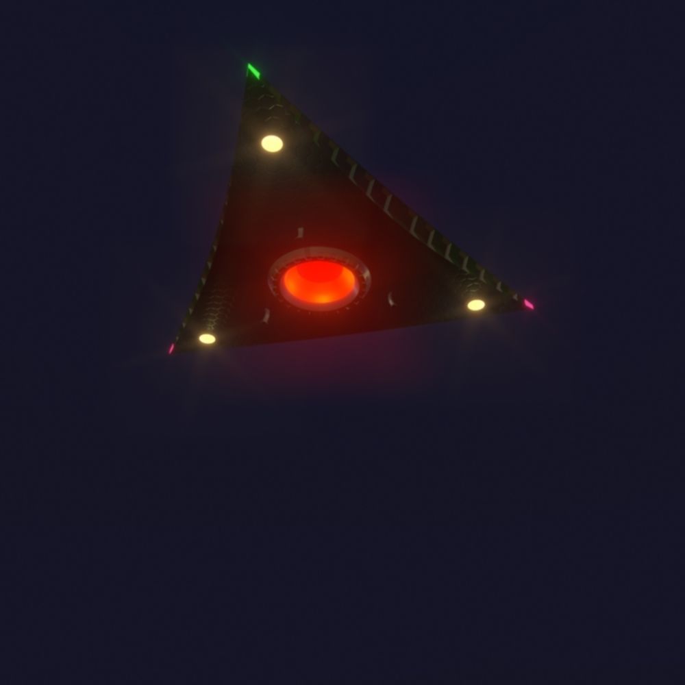 TR-3B Secret Triangular Anti Gravity Space Craft 3D model_21