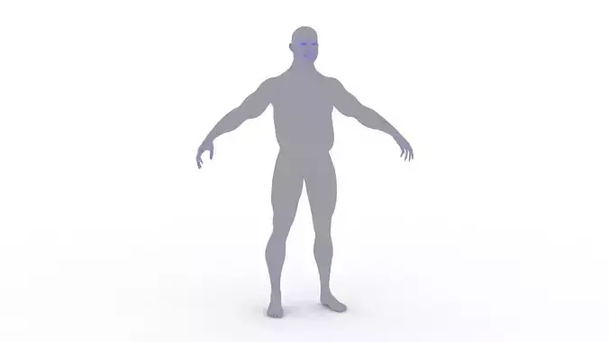Chubby male 3D model Chubby male 3D model