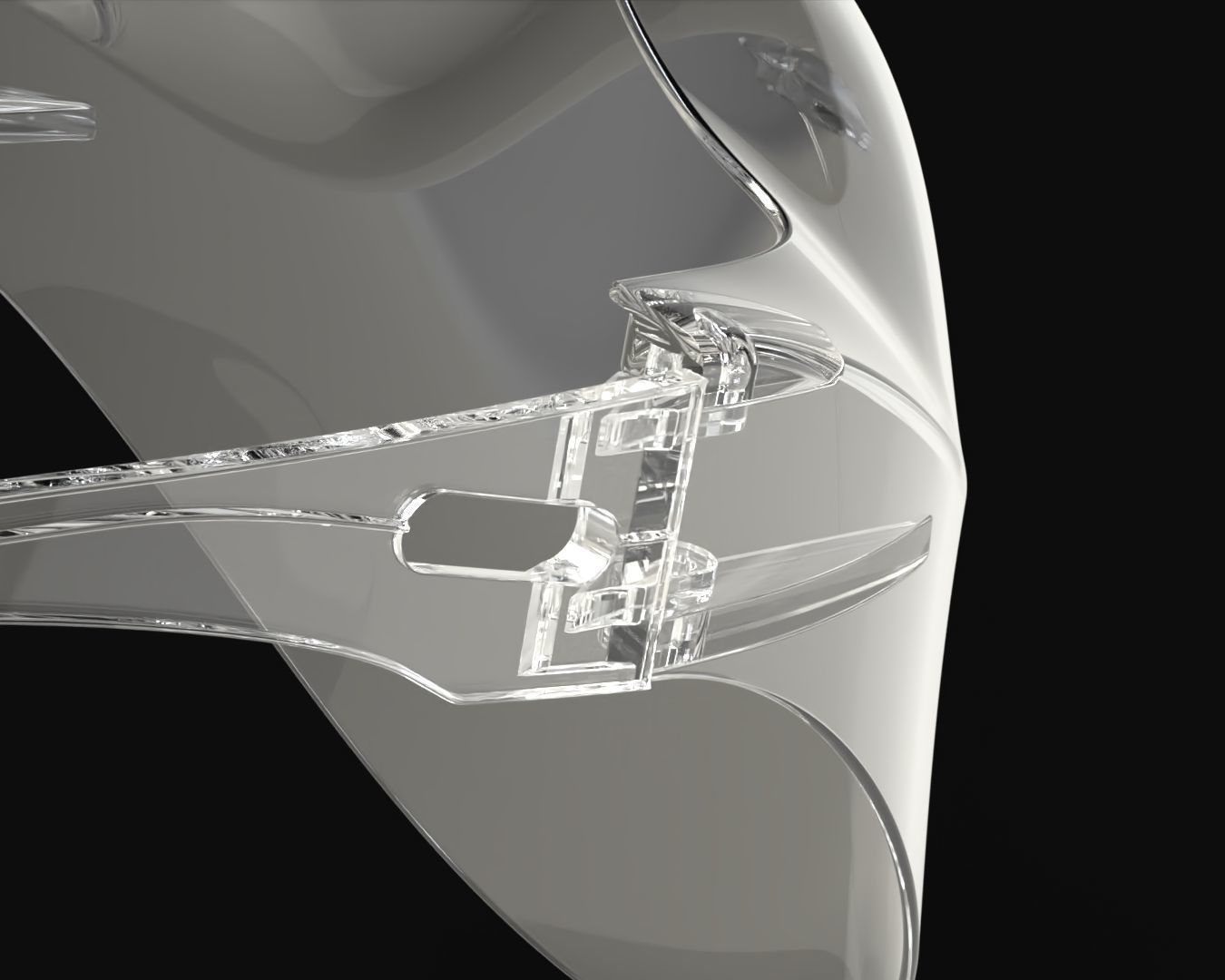 Clear Mask Face 3D model_14