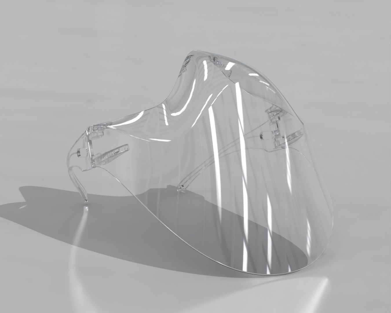 Clear Mask Face 3D model_16