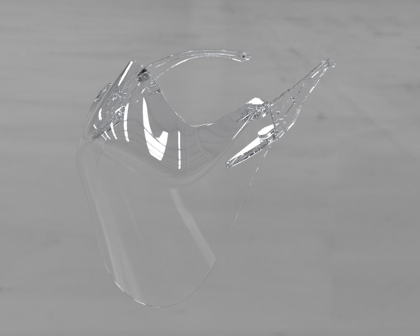 Clear Mask Face 3D model_8