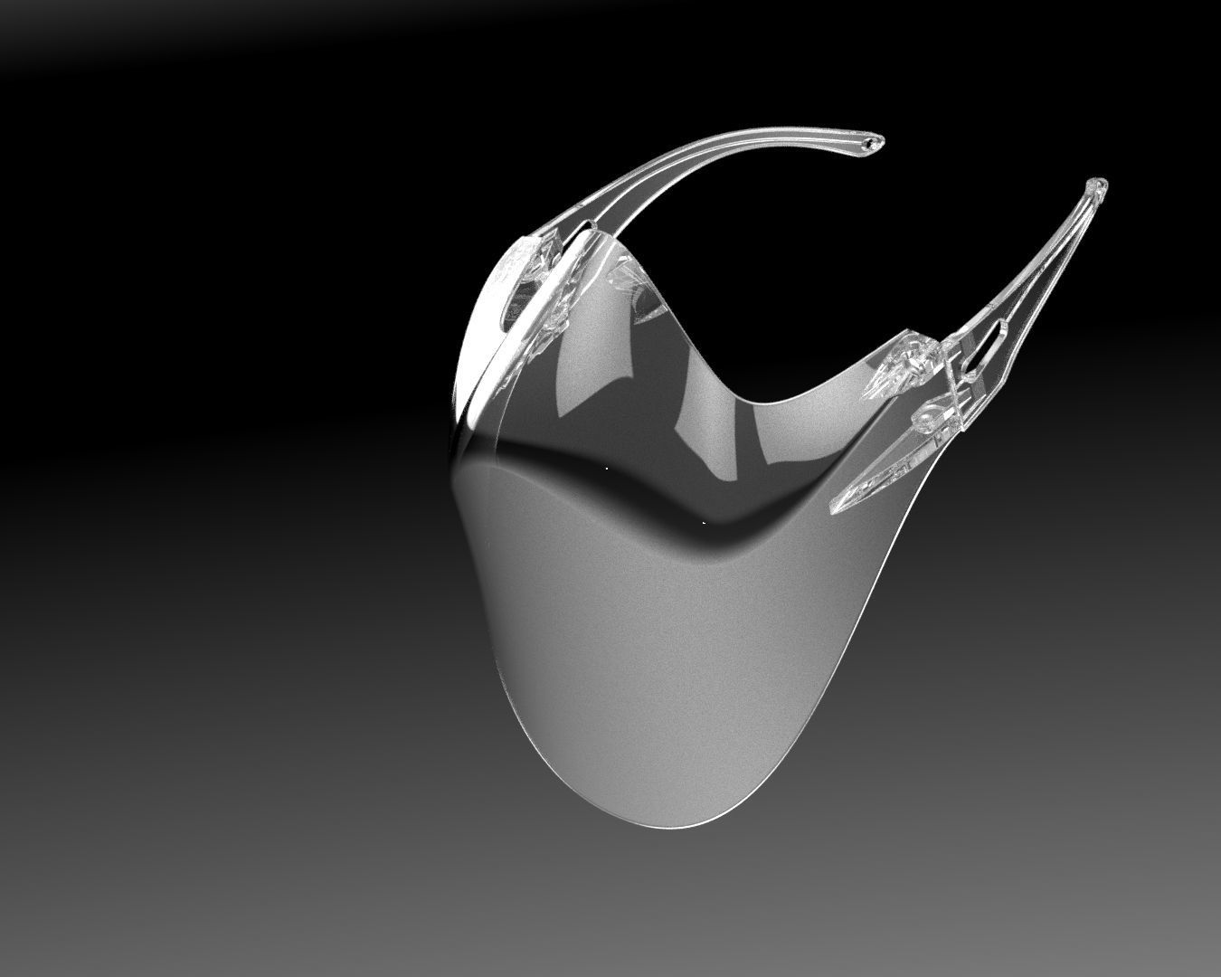 Clear Mask Face 3D model_22