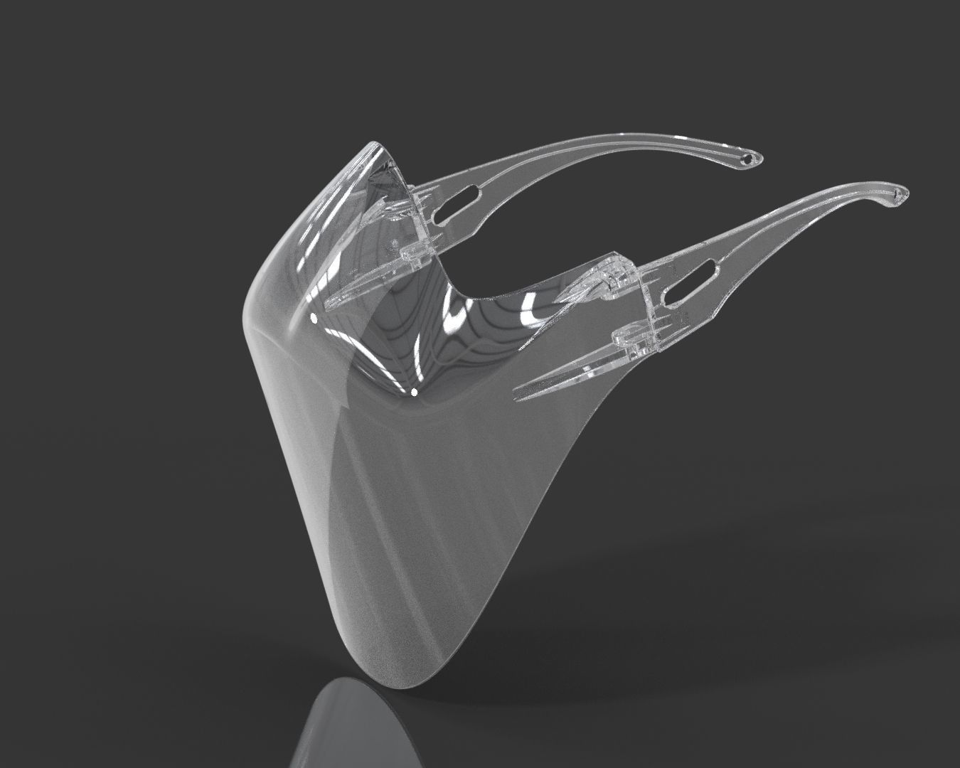 Clear Mask Face 3D model_7