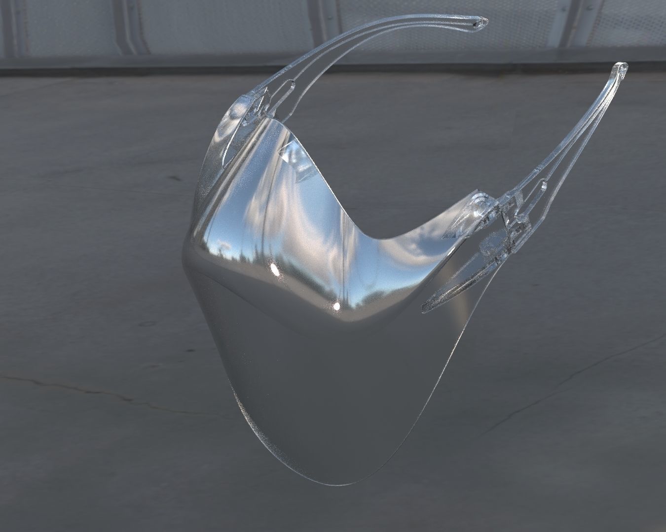 Clear Mask Face 3D model_25