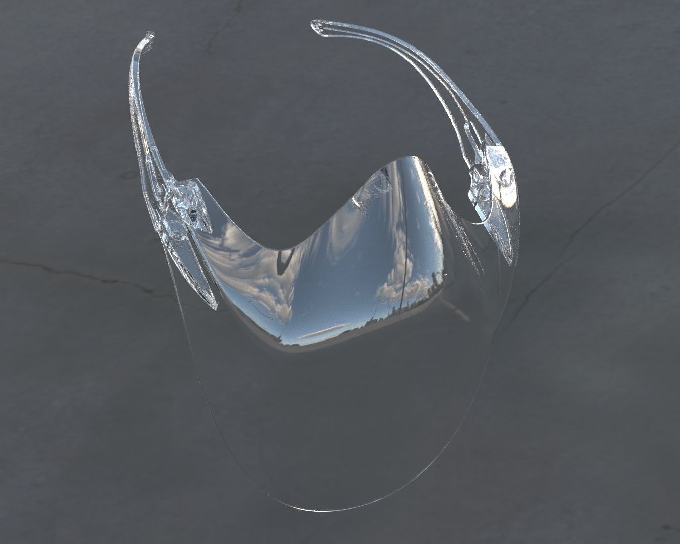 Clear Mask Face 3D model_24