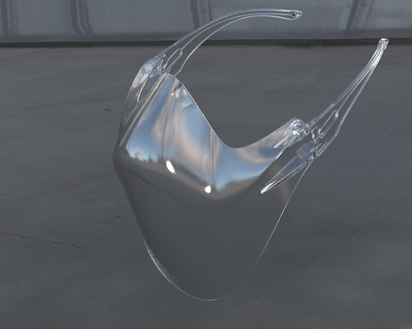 Clear Mask Face 3D model_26