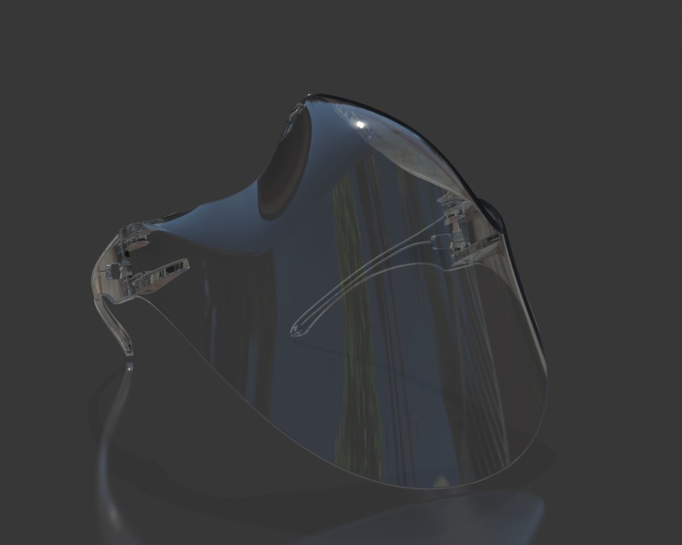 Clear Mask Face 3D model_17