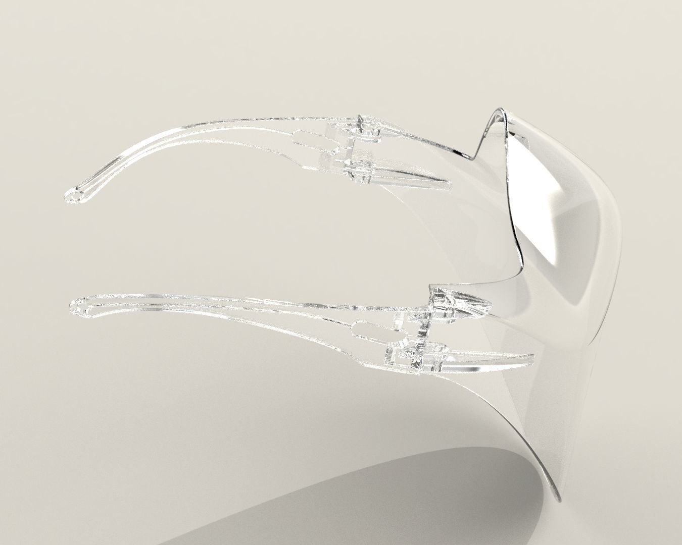 Clear Mask Face 3D model_12