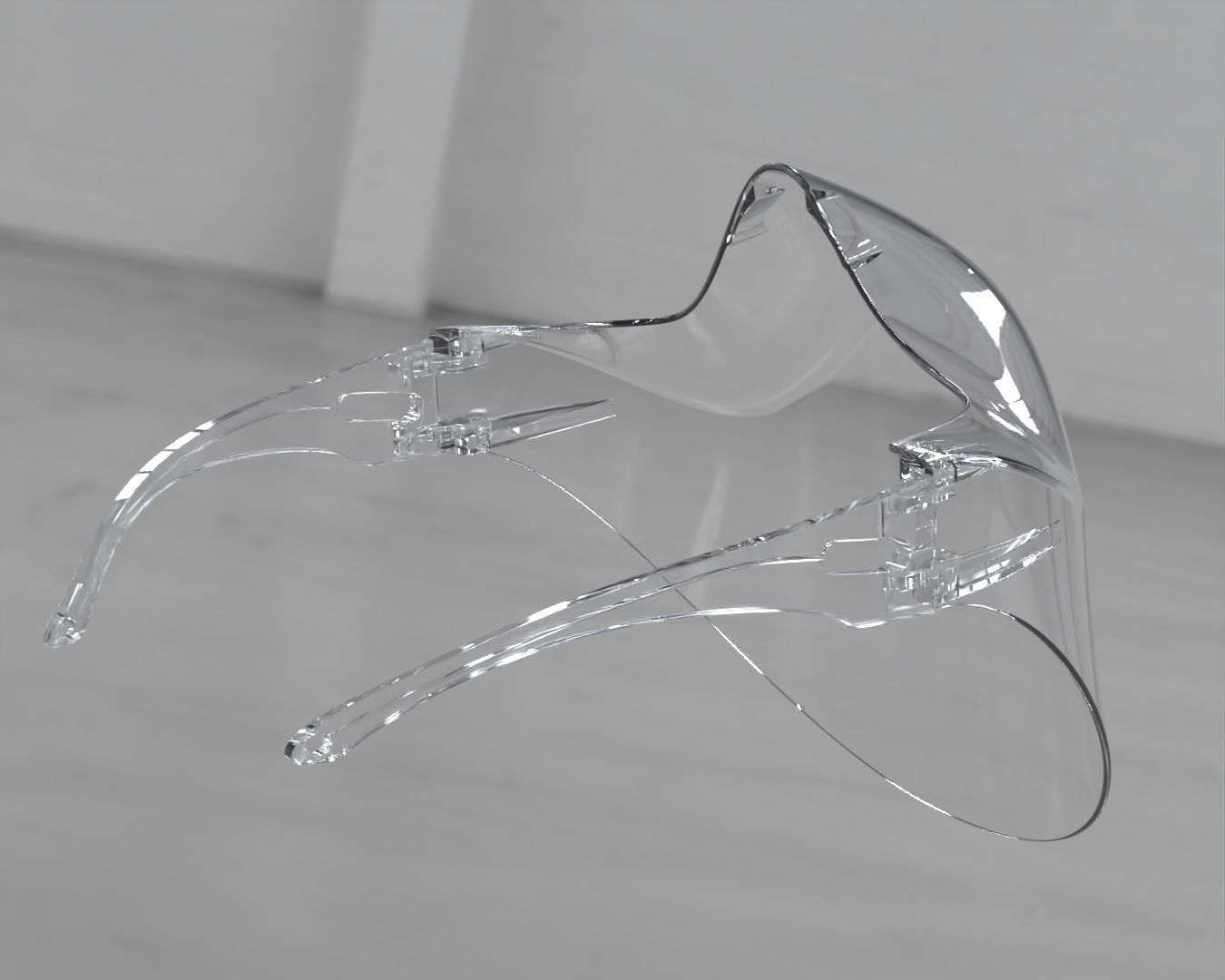 Clear Mask Face 3D model_2