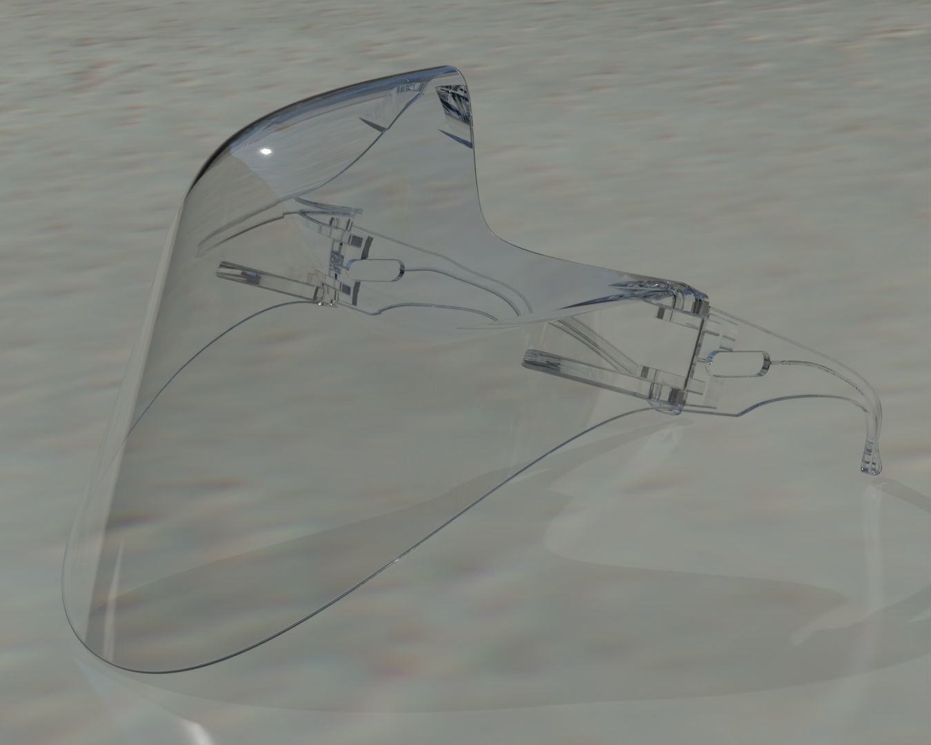 Clear Mask Face 3D model_19