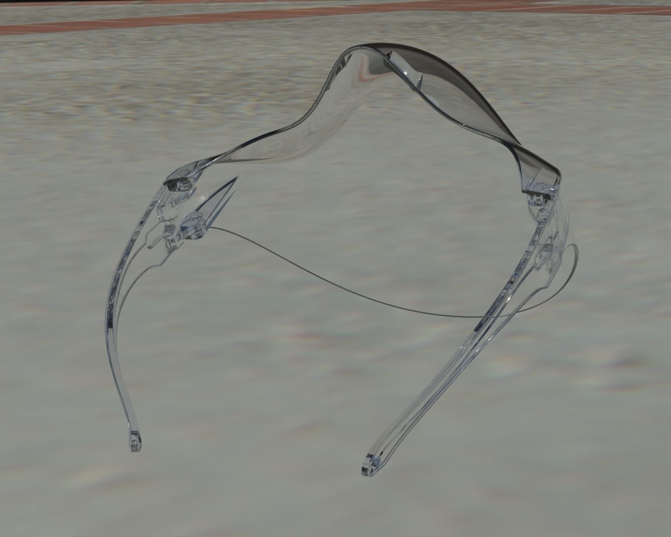 Clear Mask Face 3D model_3