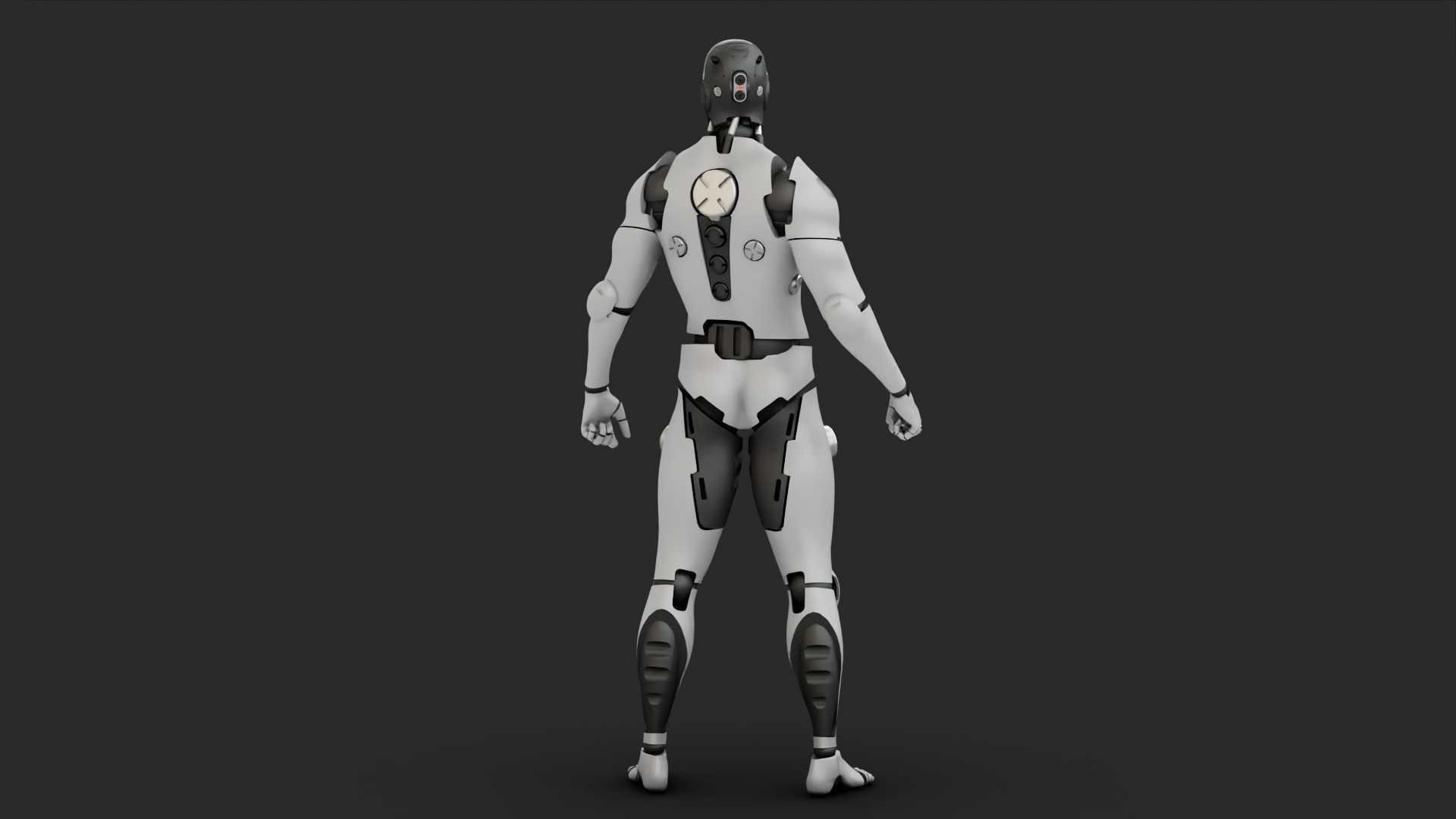 META HUMAN BOT RIGGED 3D model_9