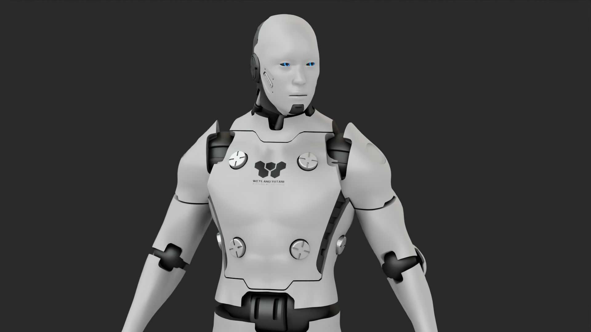 META HUMAN BOT RIGGED 3D model_23