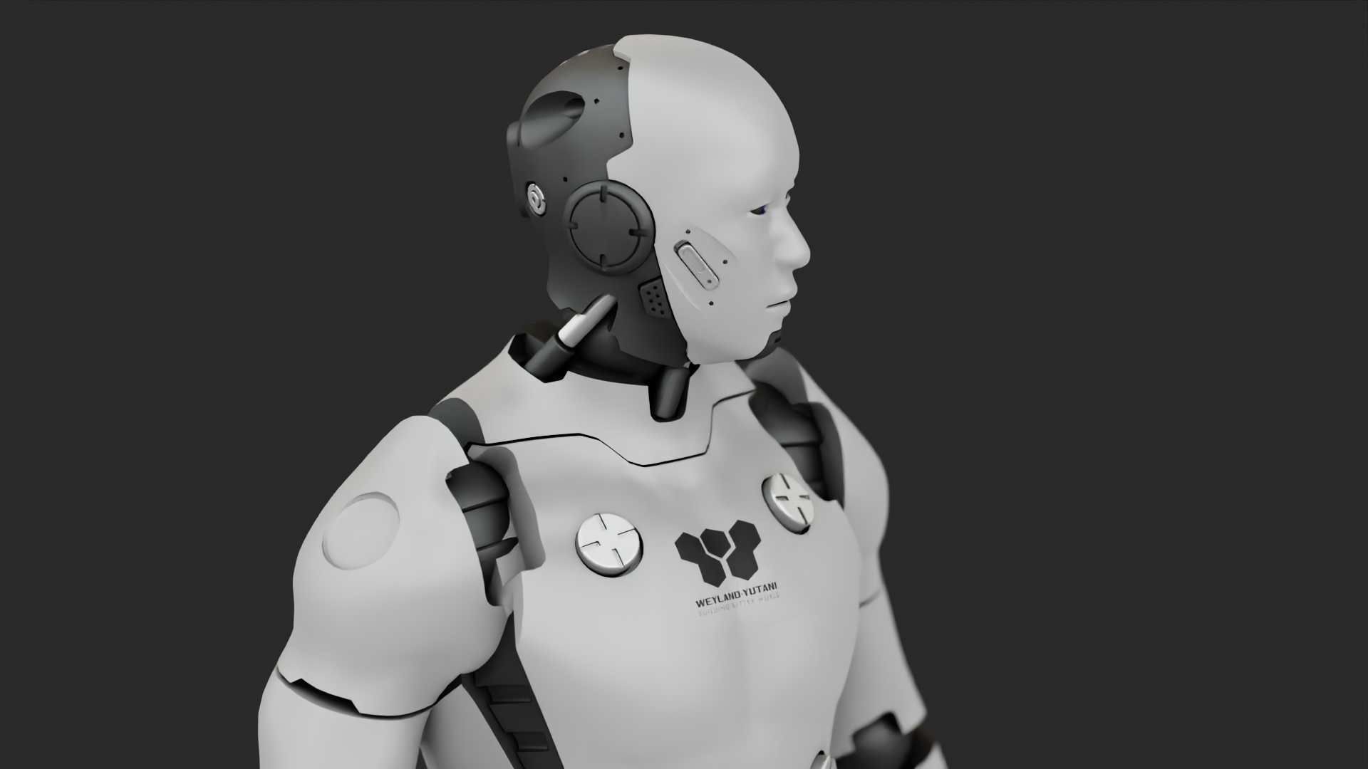 META HUMAN BOT RIGGED 3D model_16