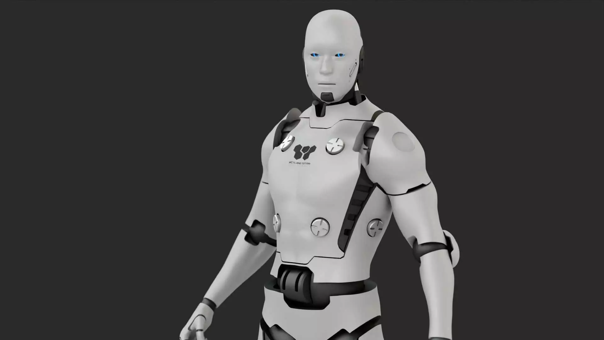 META HUMAN BOT RIGGED 3D model_0