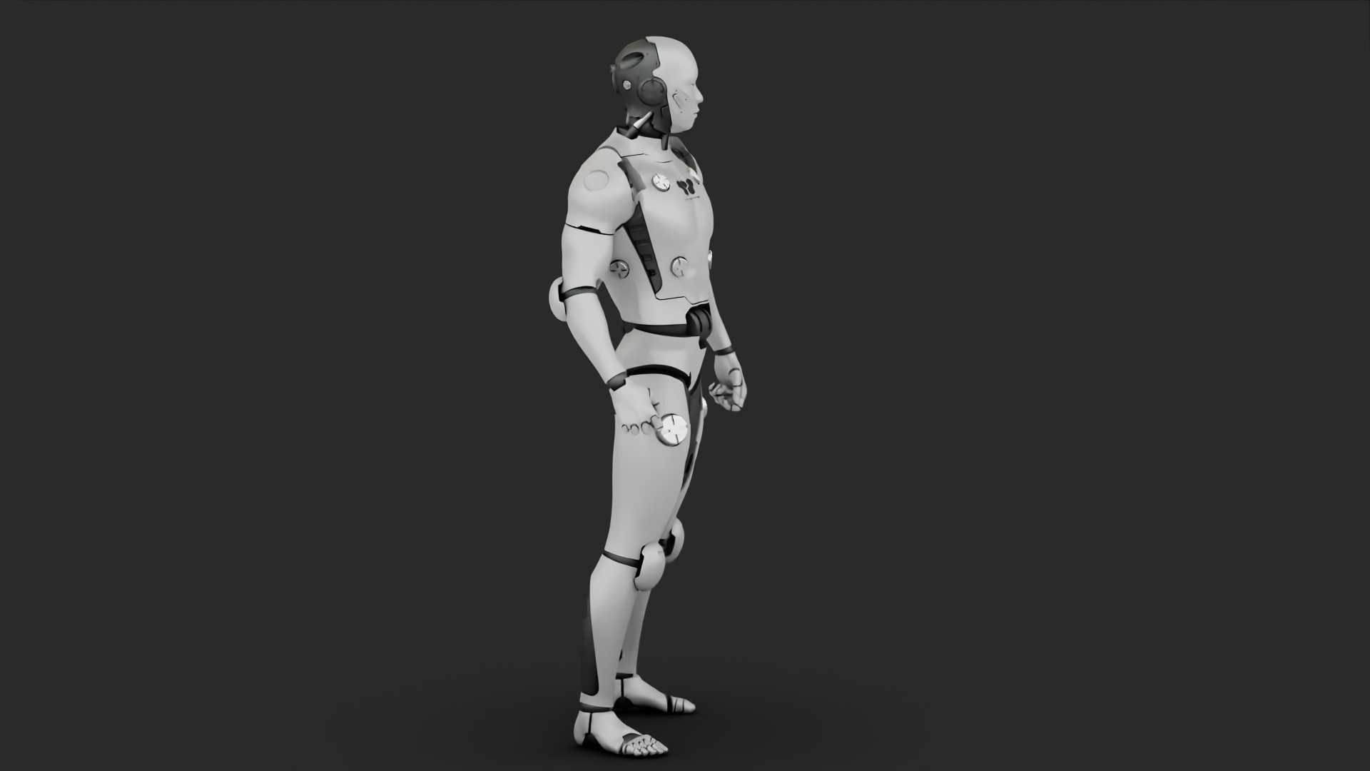 META HUMAN BOT RIGGED 3D model_5
