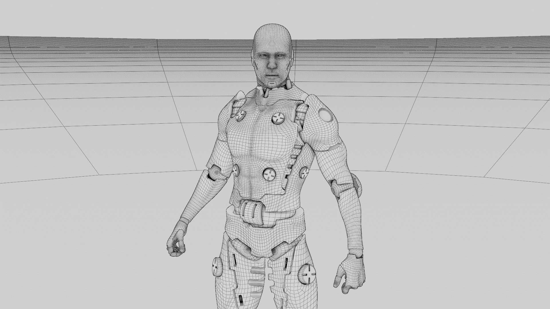 META HUMAN BOT RIGGED 3D model_35