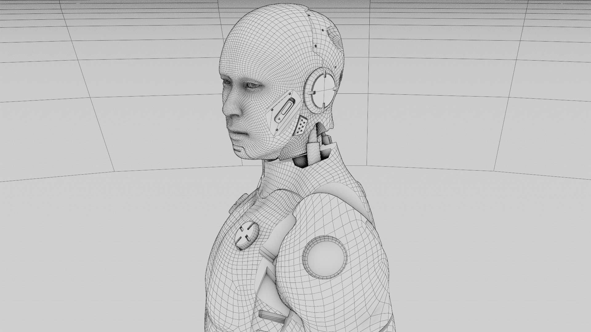 META HUMAN BOT RIGGED 3D model_36