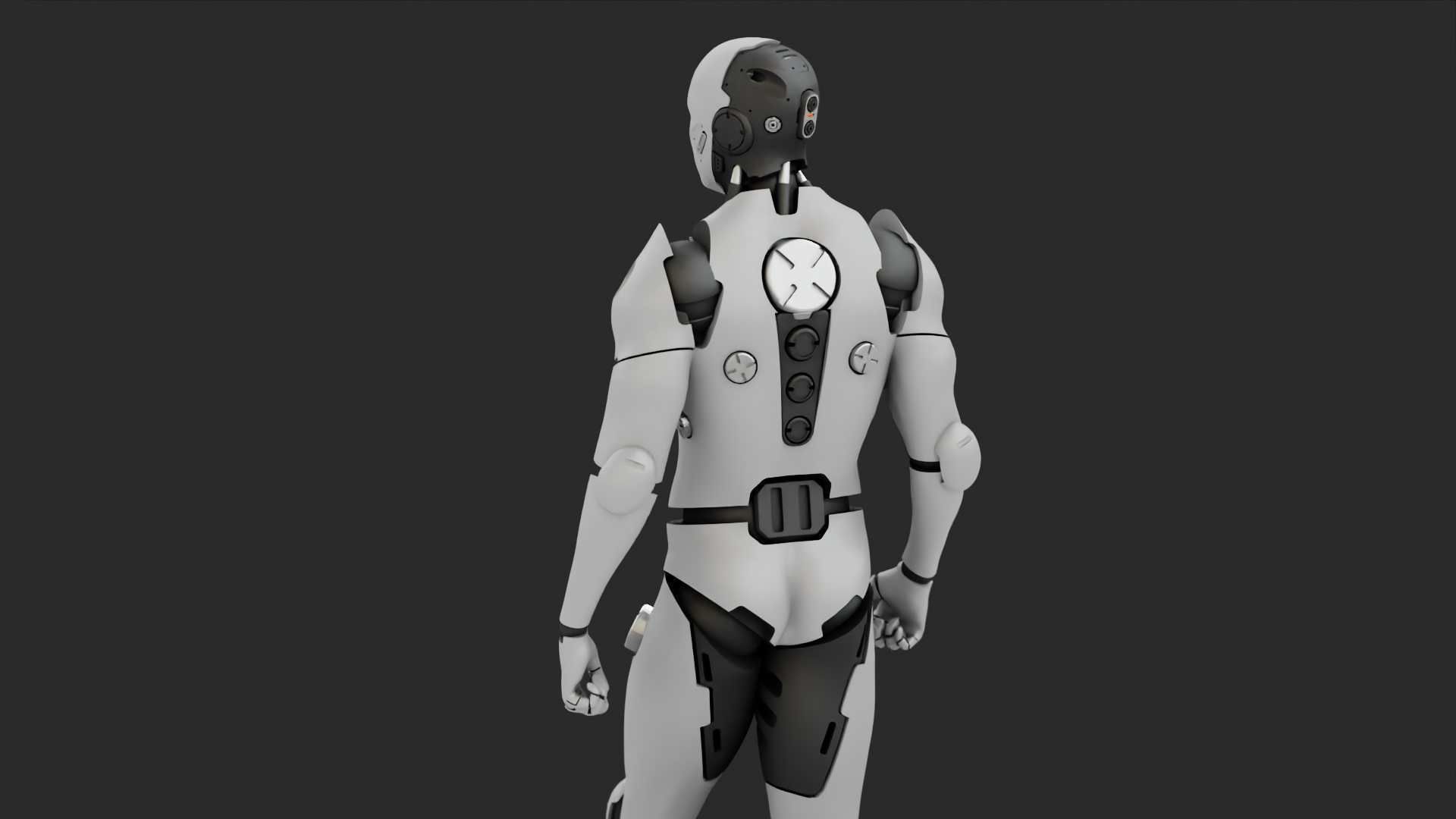 META HUMAN BOT RIGGED 3D model_29