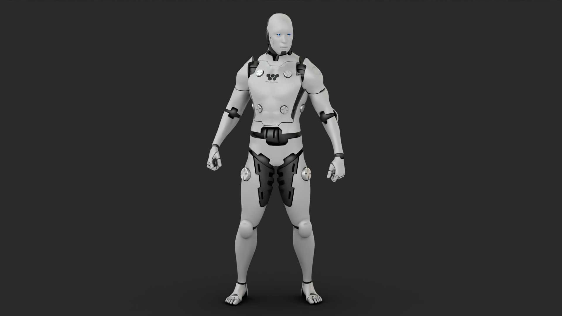 META HUMAN BOT RIGGED 3D model_14