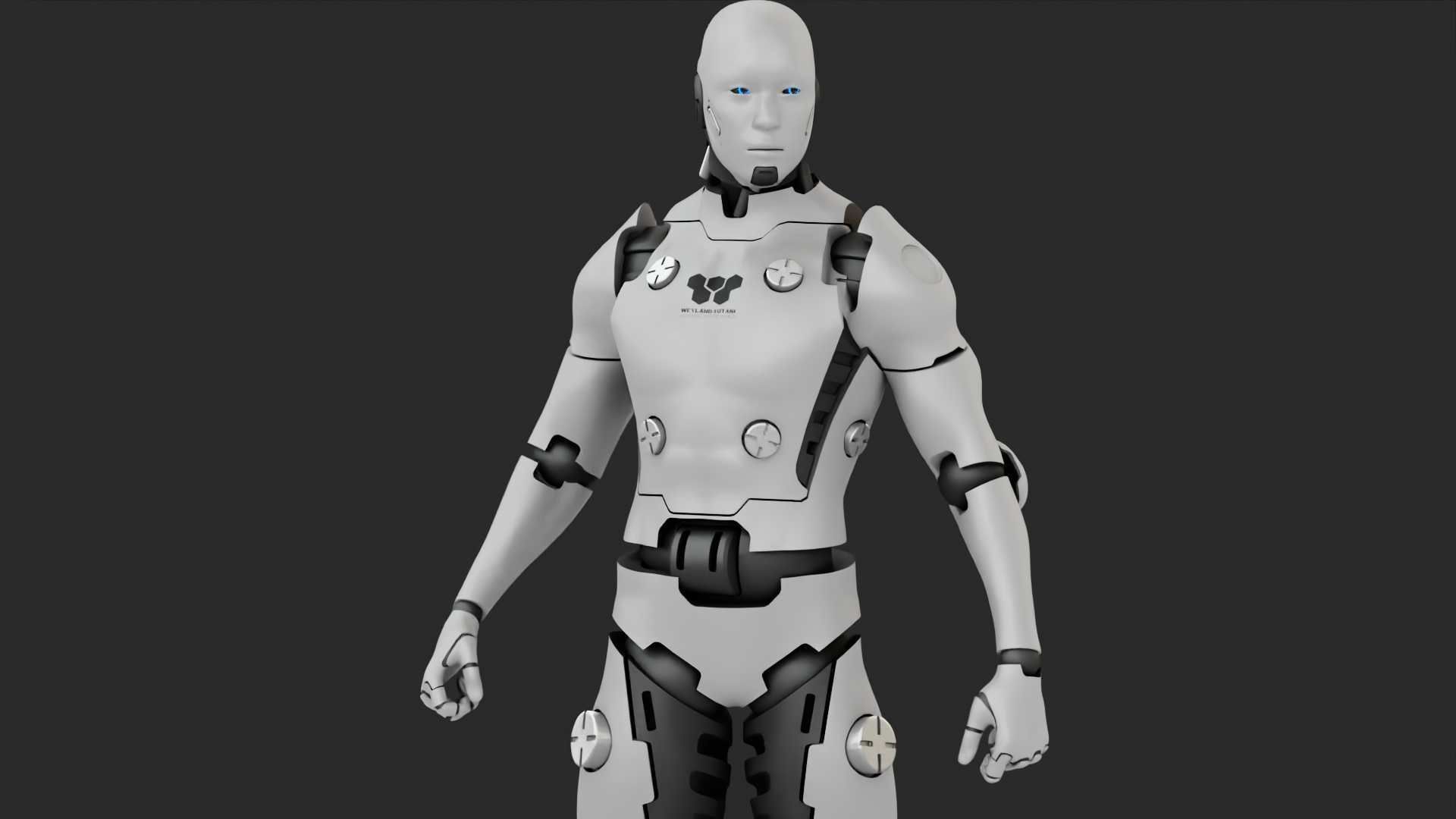 META HUMAN BOT RIGGED 3D model_1