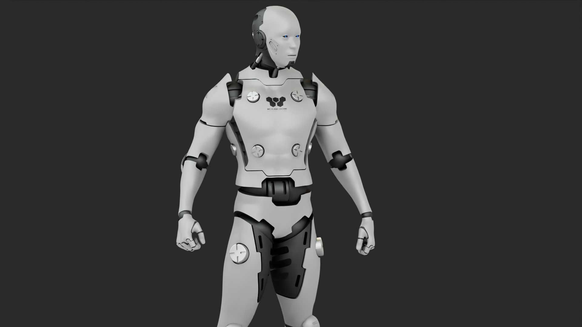 META HUMAN BOT RIGGED 3D model_3