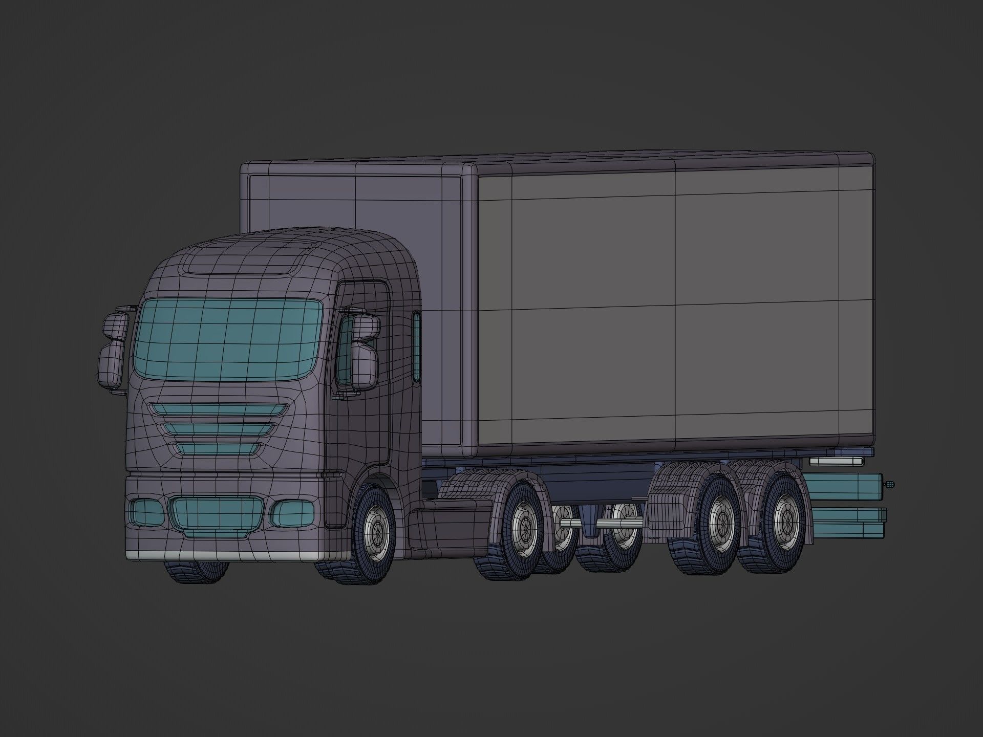 Cartoon Transport Vehicles Pack Low-poly 3D model_24