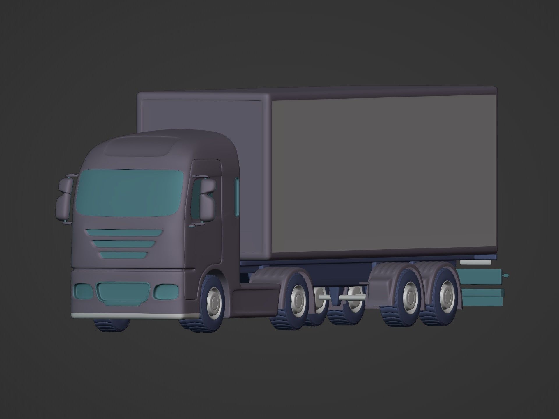 Cartoon Transport Vehicles Pack Low-poly 3D model_23