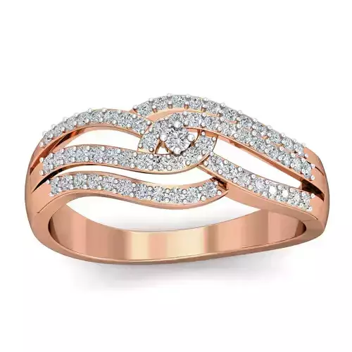 Women cocktail ring 3dm stl renders detail