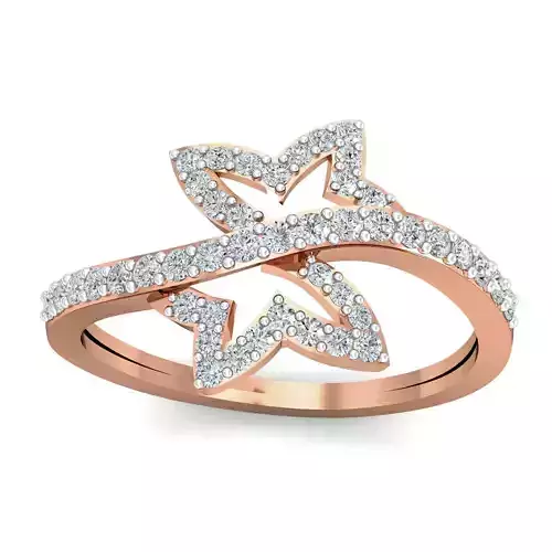 Women cocktail ring 3dm stl renders detail