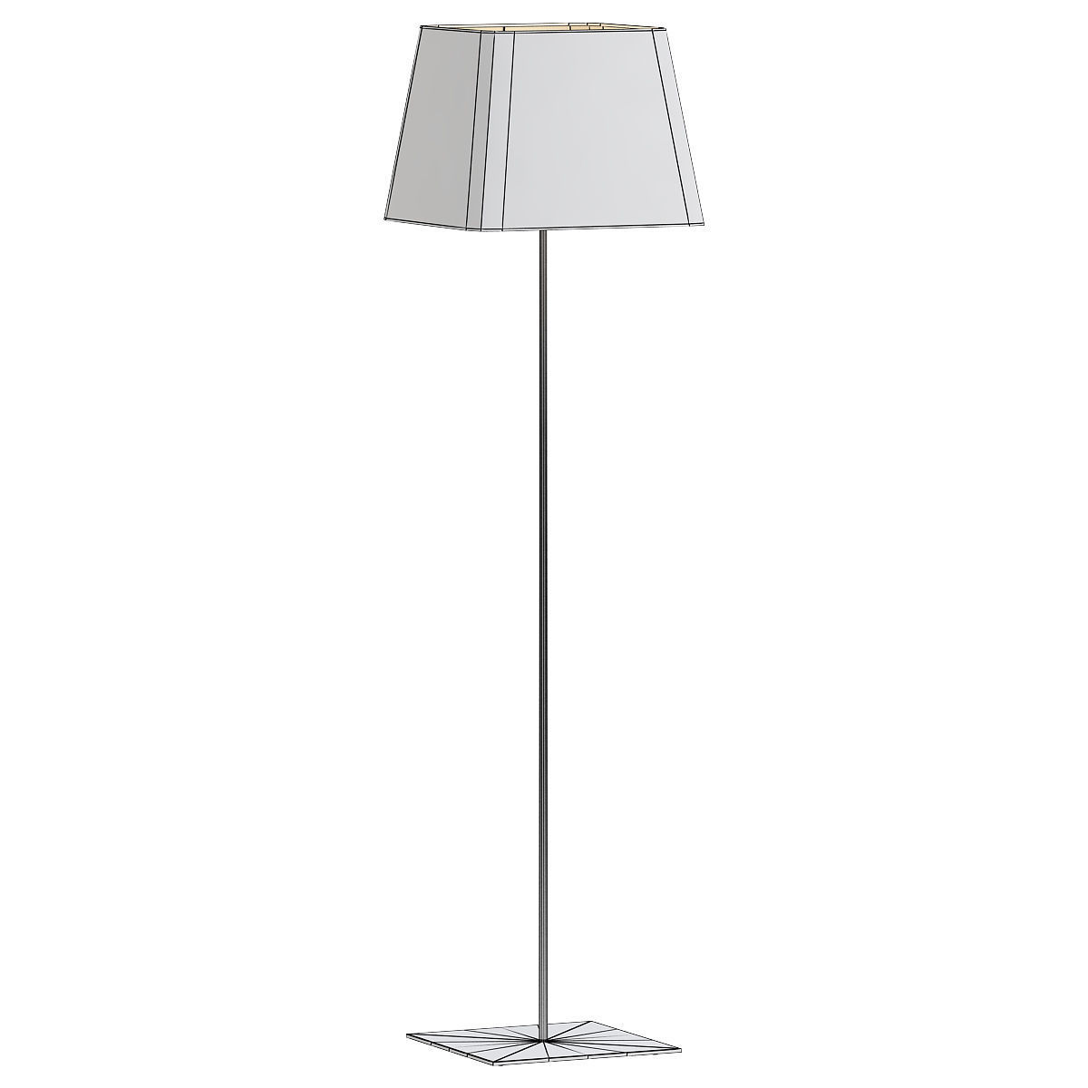 HENDRIX floor lamp with shade 3D model_1