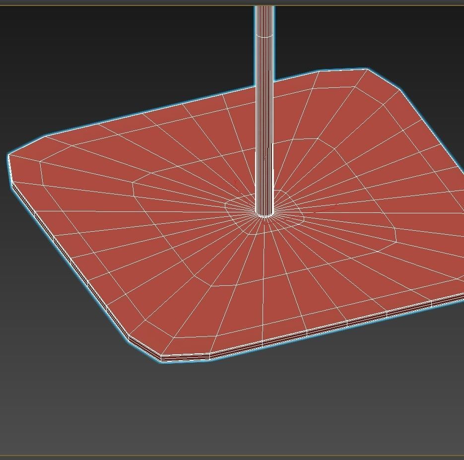 HENDRIX floor lamp with shade 3D model_4