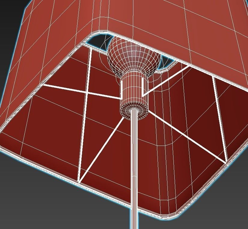 HENDRIX floor lamp with shade 3D model_5