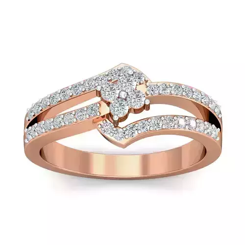 Women cocktail ring 3dm stl renders detail