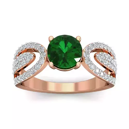 Women cocktail ring 3dm stl renders detail