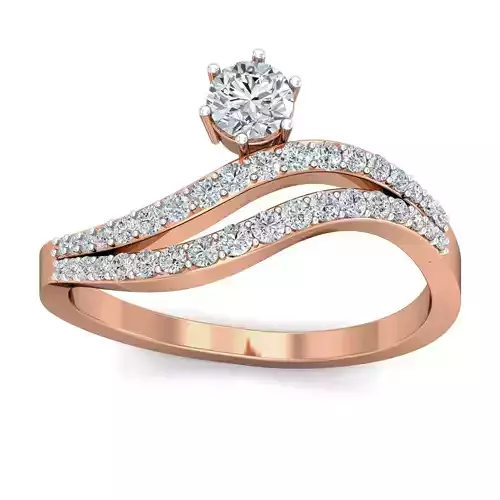 Women cocktail ring 3dm stl renders detail