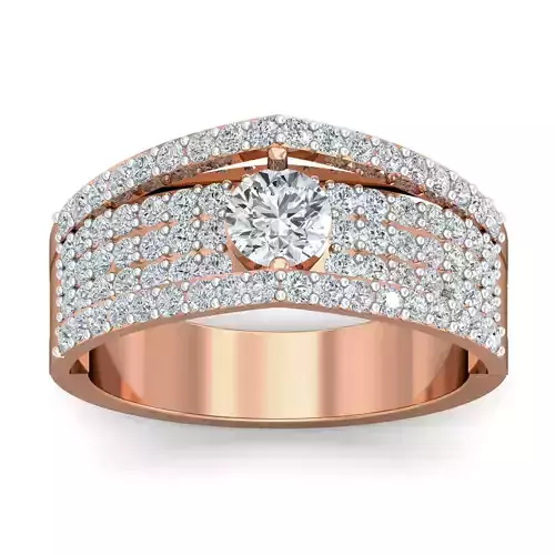 Women cocktail ring 3dm stl renders detail