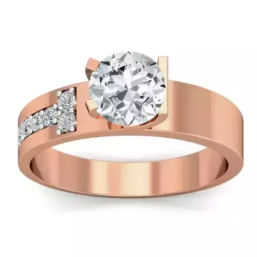 Women cocktail ring 3dm stl renders detail