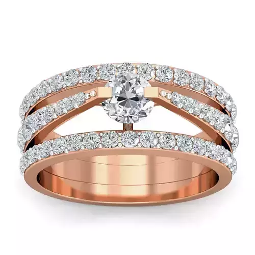 Women cocktail ring 3dm stl renders detail