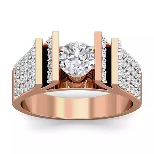 Women cocktail ring 3dm stl renders detail