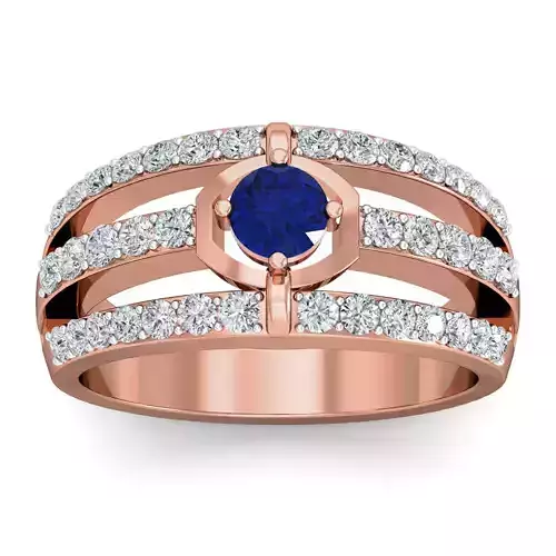 Women cocktail ring 3dm stl renders detail