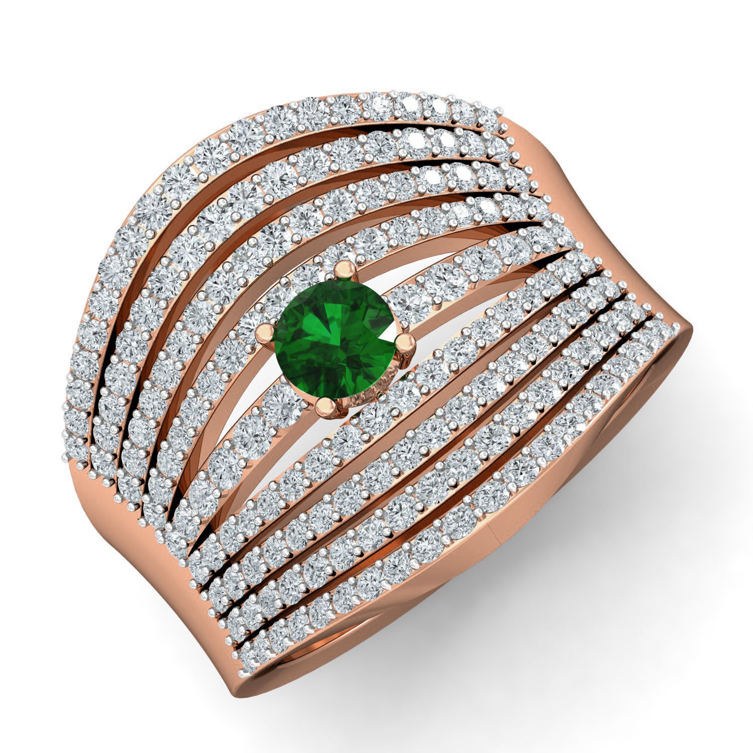 Women cocktail ring 3dm stl renders detail 3D print model_1