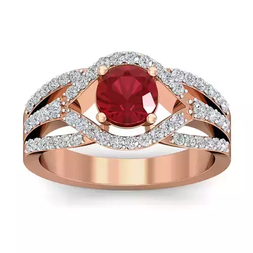 Women cocktail ring 3dm stl renders detail