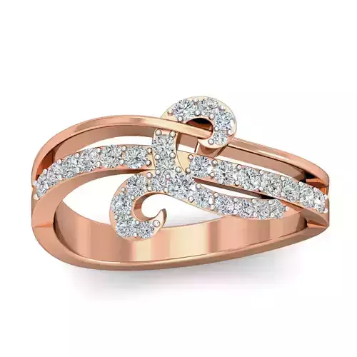 Women cocktail ring 3dm stl renders detail