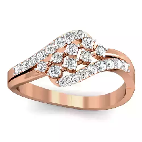 Women cocktail ring 3dm stl renders detail