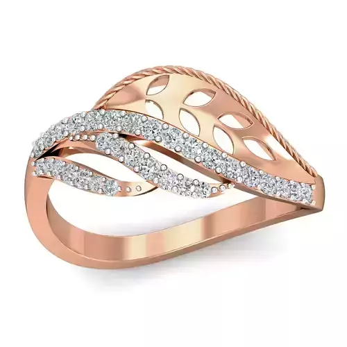 Women cocktail ring 3dm stl renders detail